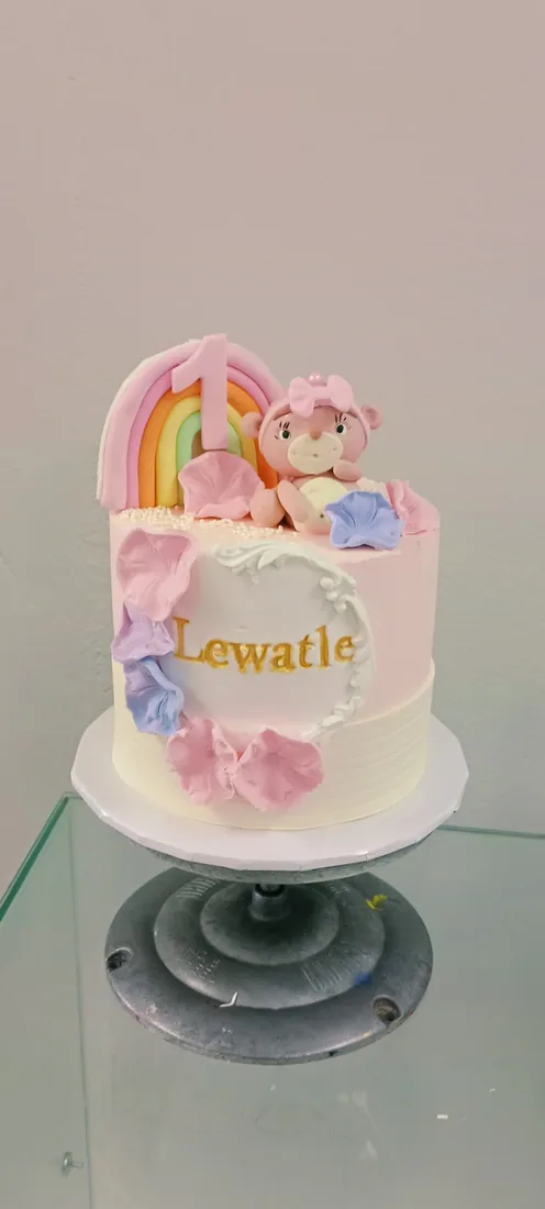 First birthday celebration cake