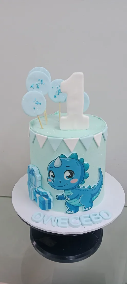 First birthday celebration cake