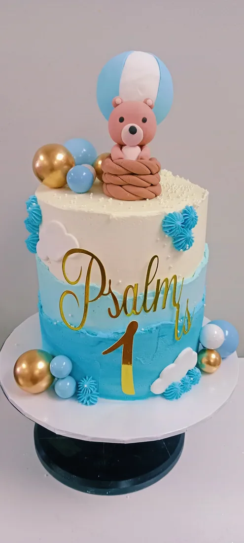 First birthday celebration cake