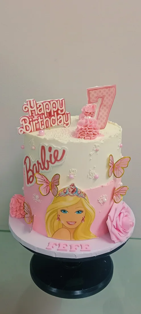 Doll themed celebration cake