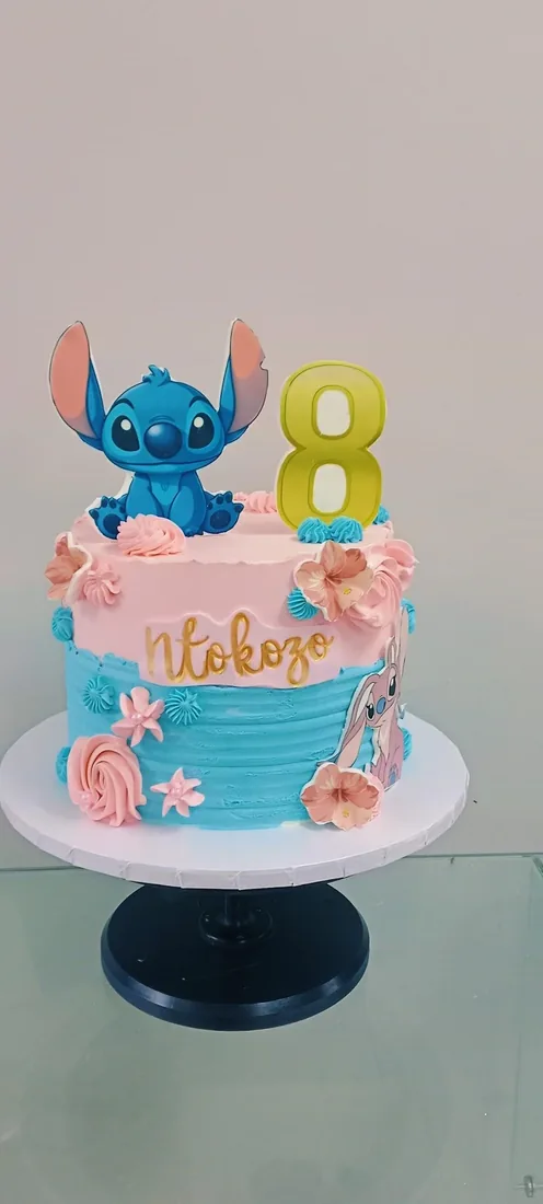 Cartoon character celebration cake