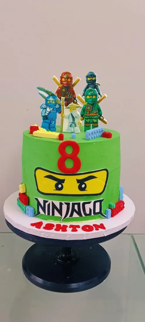 Cartoon character celebration cake