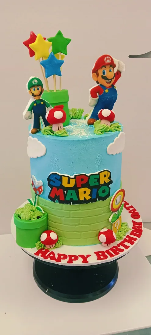 Gaming themed celebration cake