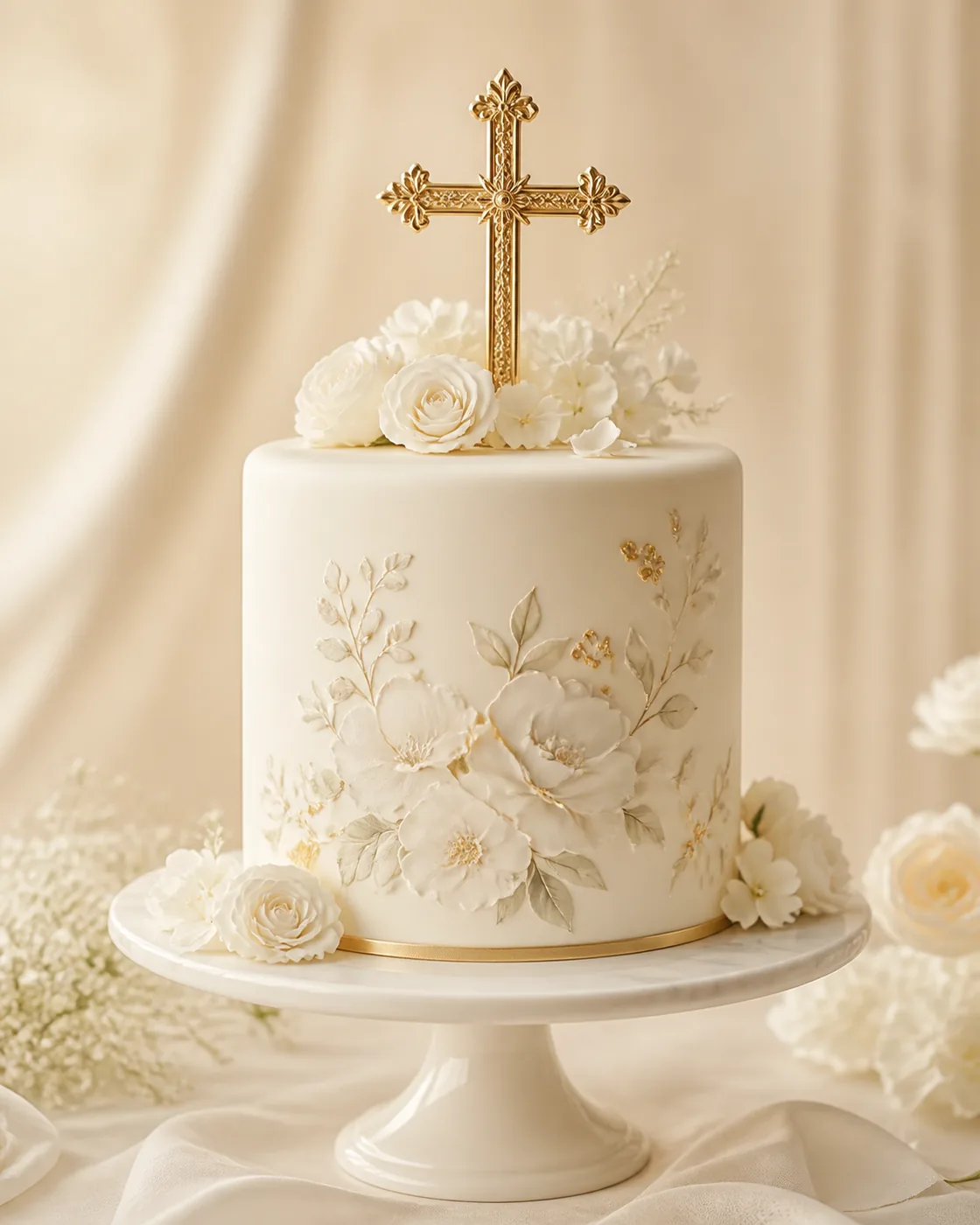 Celebration cake with a personalised topper