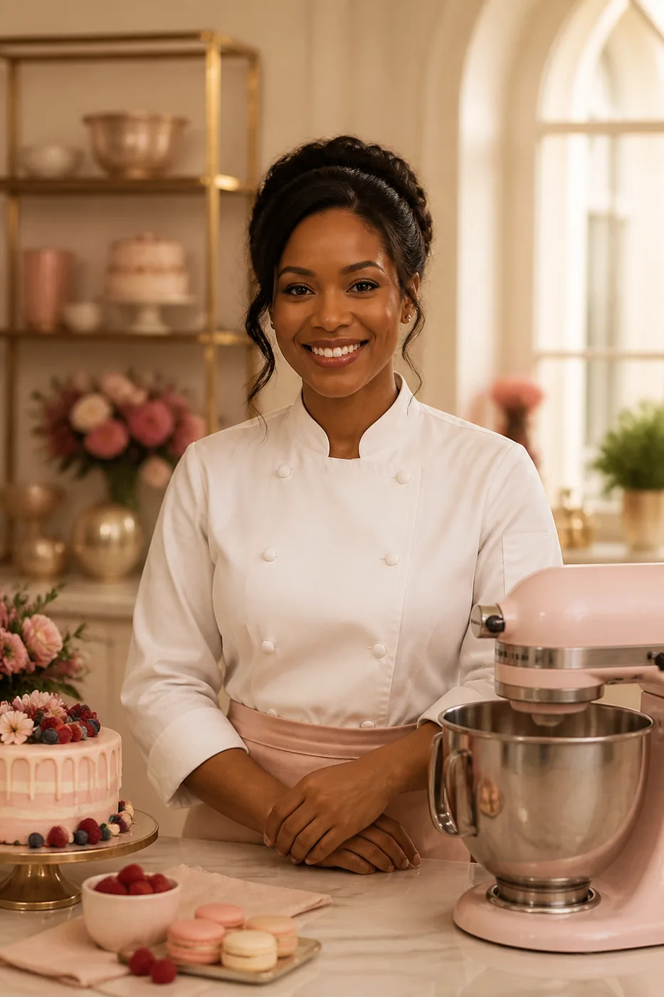Palesa, baking class tutor