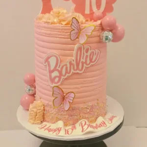 Ribbed Buttercream Doll Cake