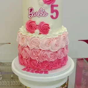 Rosette and Tiara Doll Cake