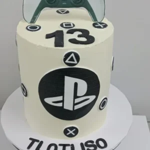 White Console Controller Cake