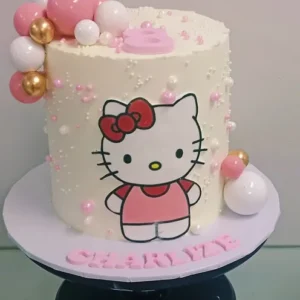 Pink Balloon Arch Cake